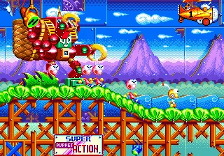 Dynamite Headdy gameplay screenshot on Genesis