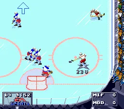 Elitserien 95 gameplay screenshot on Genesis