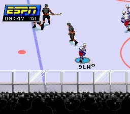 ESPN National Hockey Night gameplay screenshot on Genesis