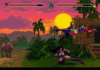 Eternal Champions gameplay screenshot on Genesis