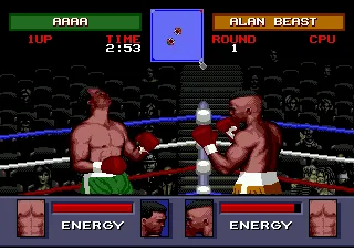 Evander Holyfield's Real Deal Boxing gameplay screenshot on Genesis