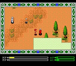 Exile gameplay screenshot on Genesis