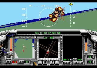 F-15 Strike Eagle II gameplay screenshot on Genesis