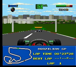 F1 World Championship Edition gameplay screenshot on Genesis