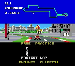 Fastest 1 gameplay screenshot on Genesis