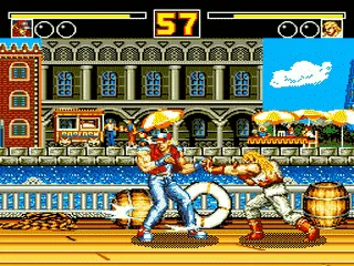 Fatal Fury 2 gameplay screenshot on Genesis
