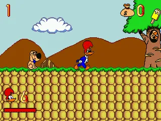 Férias Frustradas do Pica-Pau gameplay screenshot on Genesis