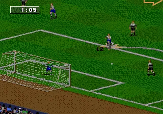FIFA 98: Road to World Cup gameplay screenshot on Genesis