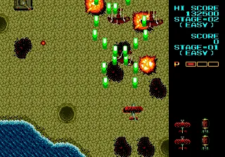 Fire Shark gameplay screenshot on Genesis