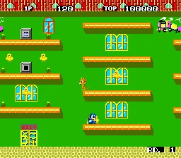 Flicky gameplay screenshot on Genesis