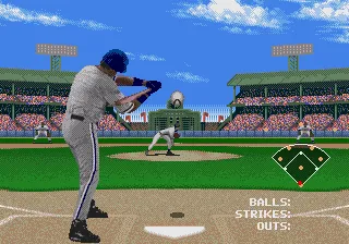 Frank Thomas' Big Hurt Baseball gameplay screenshot on Genesis