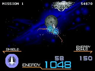 Galaxy Force II gameplay screenshot on Genesis
