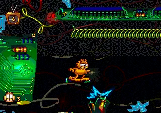 Garfield: Caught in the Act gameplay screenshot on Genesis