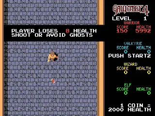 Gauntlet IV gameplay screenshot on Genesis