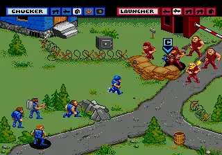 General Chaos gameplay screenshot on Genesis