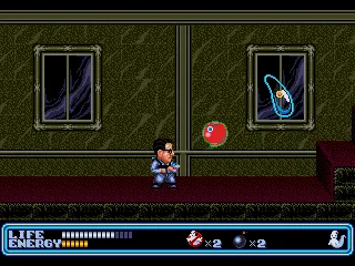 Ghostbusters gameplay screenshot on Genesis