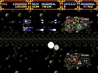 Gley Lancer gameplay screenshot on Genesis