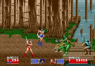 Golden Axe II gameplay screenshot on Genesis