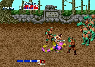 Golden Axe gameplay screenshot on Genesis