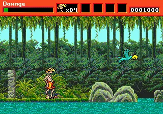 Greendog: The Beached Surfer Dude! gameplay screenshot on Genesis