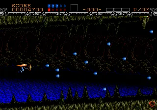 Gynoug gameplay screenshot on Genesis