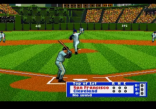 HardBall '95 gameplay screenshot on Genesis