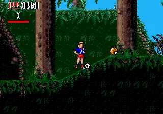 Hurricanes gameplay screenshot on Genesis
