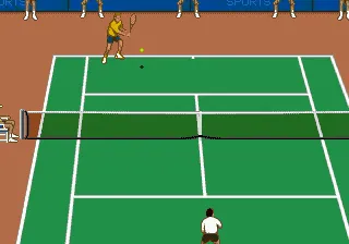 IMG International Tour Tennis gameplay screenshot on Genesis