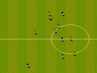 International Sensible Soccer gameplay screenshot on Genesis