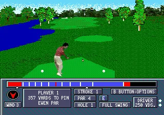 Jack Nicklaus' Power Challenge Golf gameplay screenshot on Genesis