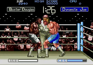 James 'Buster' Douglas Knockout Boxing gameplay screenshot on Genesis
