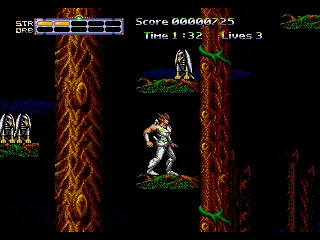 Journey from Darkness: Strider Returns gameplay screenshot on Genesis