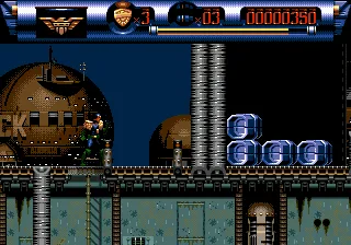 Judge Dredd gameplay screenshot on Genesis