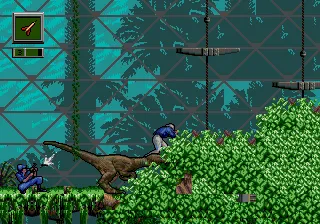 Jurassic Park: Rampage Edition gameplay screenshot on Genesis