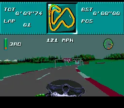 Kawasaki Superbike Challenge gameplay screenshot on Genesis