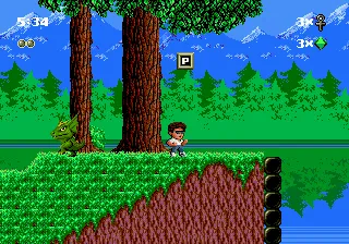 Kid Chameleon gameplay screenshot on Genesis