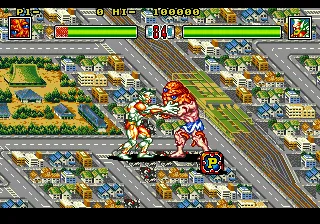 King of the Monsters 2 gameplay screenshot on Genesis