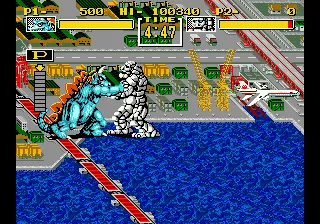 King of the Monsters gameplay screenshot on Genesis