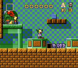 Krusty's Super Fun House gameplay screenshot on Genesis
