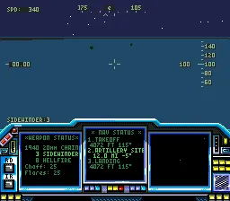 LHX Attack Chopper gameplay screenshot on Genesis