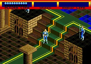 Light Crusader gameplay screenshot on Genesis