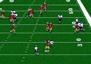 Madden NFL '96 gameplay screenshot on Genesis