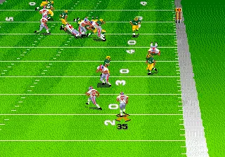 Madden NFL 98 gameplay screenshot on Genesis