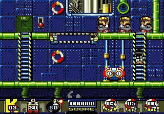 Man Overboard! gameplay screenshot on Genesis