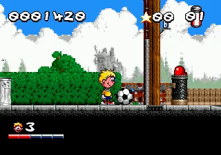 Marko's Magic Football gameplay screenshot on Genesis
