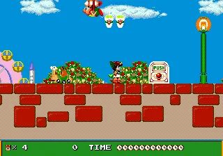 Marvel Land gameplay screenshot on Genesis