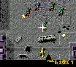 Mega SWIV gameplay screenshot on Genesis
