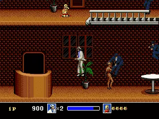 Michael Jackson's Moonwalker gameplay screenshot on Genesis