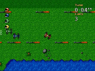 Micro Machines: Turbo Tournament '96 gameplay screenshot on Genesis