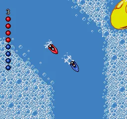 Micro Machines gameplay screenshot on Genesis